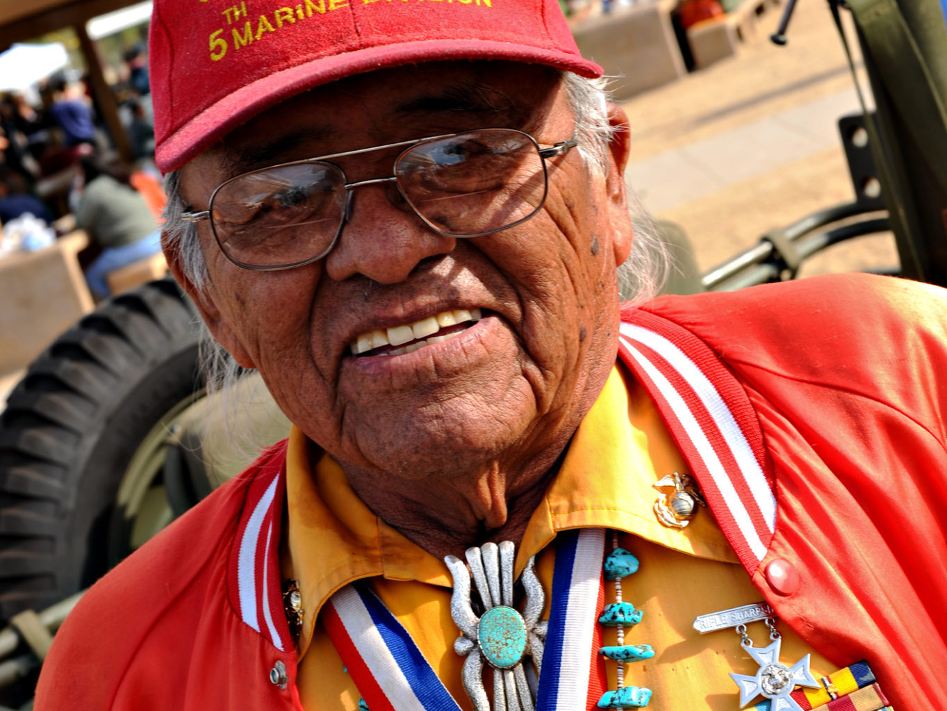 Keith Little, one of the original Marine Navajo Code Talkers