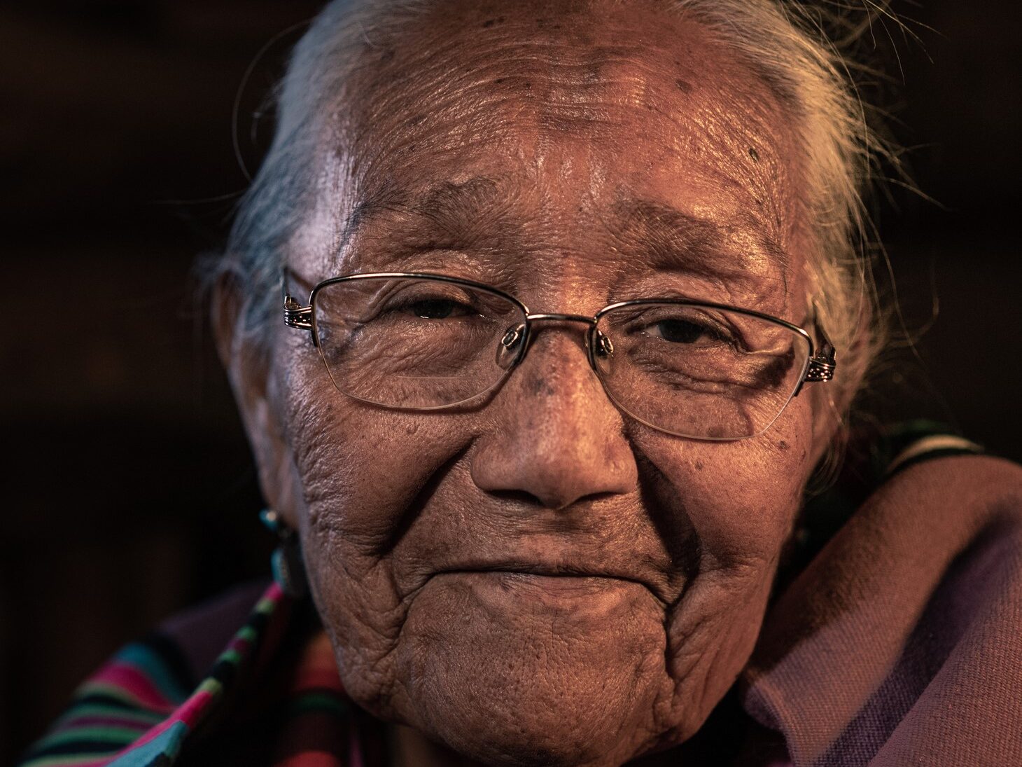 Elderly Native American Navajo Woman