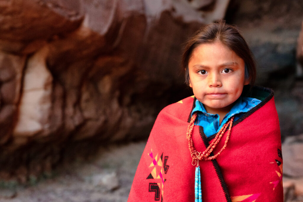 Young Navajo Native American Boy in Monument Valley, Arizona